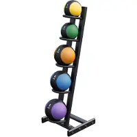 Gorilla Sports Medicine ball standaard met 5 medicine balls