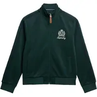 Superdry Sweatvest 'Country Club' smaragd / wit