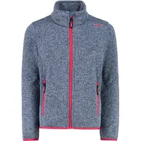 CMP - Girl's Jacket Jacquard Knitted - Fleecevest 140, grijs