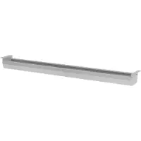 Hjh OFFICE PRO KC16 S | Horizontale kabelgoot | zilver - Zilver 160 cm