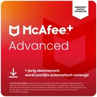McAfee + Advanced Individual | 1 Jaar | Onbeperkt aantal apparaten