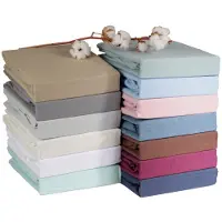 DoubleDry Hoeslaken flanel 100% zacht katoen eenpersoons 90x200 cm rondom