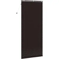 vidaXL Venetiaanse jaloezie Donkerbruin 105 x 250 cm 35 mm