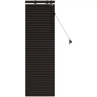 vidaXL Venetiaanse jaloezie Donkerbruin 50 x 130 cm 35 mm