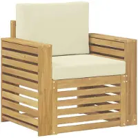 vidaXL Buiten bank set Polyester Wit