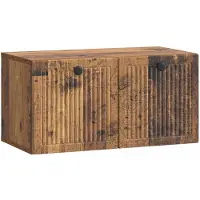 vidaXL Wandmontage TV-kast Oud hout 59,5 x 31 x 30 cm Bewerkt hout