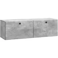 vidaXL Wandmontage TV-kast 98 x 31 x 30 cm Betongrijs Bewerkt hout