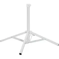 vidaXL Parasolstandaard, wit, staal, geschikt voor parasols met een mast van 25-32 mm
