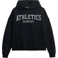 Superdry Sweatshirt 'Athletic Essentials' marine / wit