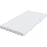 vidaXL Geheugen Schuim Matras Topper 120 x 200 cm Thick Zacht Wit