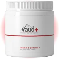 Vaud Vitamin C Buffered - 1000mg Calciumascorbaat Poeder - Mild voor de Maag & Weerstand - 150g 200 g