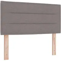vidaXL Boxspringbed met matras met hoofdeinde Taupe 100 x 200 cm Stof