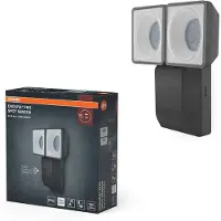 Osram LED-sensor buitenwandspot ENDURA PRO, grijs, IP55 PRO, alu / grijs / zink, Kunststof, LED buitenlamp