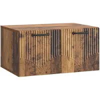 vidaXL Wandmontage TV-kast Oud hout 59,5 x 41 x 30 cm Bewerkt hout