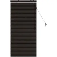 vidaXL Venetiaanse jaloezie Donkerbruin 60 x 130 cm 35 mm