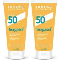 Noreva Bergasol Expert Mineral Cream Spf50+ 2x40 ml Crème