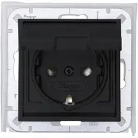 Enzo Kopp HK07 antraciet IP44 inbouw stopcontact RA deksel - 4623160