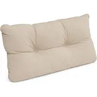 Beautissu Tuinkussen Waterafstotend Outdoor Kussen 60x40x12 cm – Rugkussen Natuur Kussen voor Tuinmeubelen – Flair Lounge