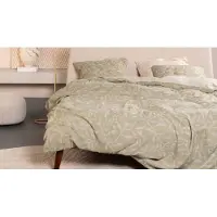 Essenza Dekbedovertrek Willow Stone Gray Satijn-140 x 200 / 220 cm | 1-Persoons