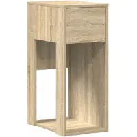 vidaXL Computertorenstandaard met lade 30x44x74 cm sonoma eikenkleurig