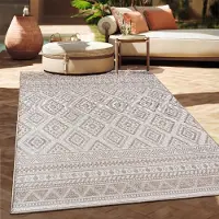 Paco Home In-& Outdoor Vloerkleed Balkon Terras Keukenvloerkleed Modern Boho Ethno Patroon 60x100 cm