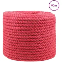 vidaXL Jute Touw Rood 100% Tossa jute