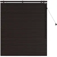 vidaXL Venetiaanse jaloezie Donkerbruin 105 x 130 cm 35 mm