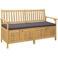 vidaXL Opslagbank 2 -Seater 148 x 63 x 84 cm Rechthoekig