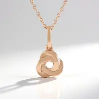 Cavill - Zilveren Halsketting met Roségoud Verguld - 925 Sterling Zilver - Minimalistisch Filigraan Design - Elegante Dames Ketting 50 cm
