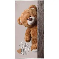 Puppy Teddy Bear Badlaken 70x140 Katoen STrandlaken