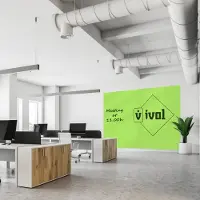 Ivol Complete whiteboardwand zonder rand (3 panelen) - 200x300 cm - Lime Gr