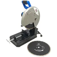 HBM 350 mm Steenzaagmachine - 2300W Inclusief 2 Diamantzaagbladen