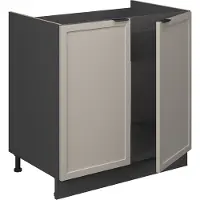 Vicco Wastafelkast Fame-Line GrijsBeige 80 cm zonder werkblad, Model 50255