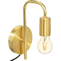 Atmosphera Keli Wandlamp - Goud Metaal, 12 cm
