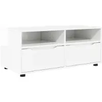 vidaXL TV Kast 100 x 48 x 43 cm Hoogglans wit Bewerkt hout