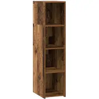 vidaXL Highboard Oud hout 30 x 41 x 124 cm Bewerkt hout