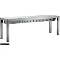 Bartscher Warmhoudbrug Bartscher, RVS, 140(b)x40(h)x30(d)cm, 230V/600W