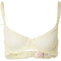 Hunkemoller BH 'Flora' lichtgeel / wit