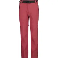 CMP - Girl's Stretch Zip Off Pant - Afritsbroek 176, rood