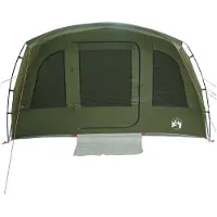 vidaXL Tunneltent, 427 x 315 x 178 cm, olijgroen, polyester en staal