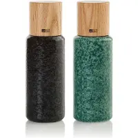 AdHoc Peper- en Zoutmolen Yara Black & Green 18 cm (2-Delig)