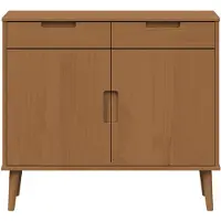 vidaXL Dressoir MOLDE Karamel 90 x 40 x 80 cm