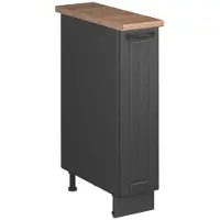 Vicco Apotheekkast Fame-Line, Donkergrijs/Antraciet, 20 cm, WB Eik