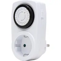 Kopp Stopcontact met Randaarde - Analoge Schakelklok - Timer - 24 Uurs