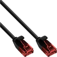 InLine Slim Patchkabel, U/UTP, Cat.6, zwart, 7,5m