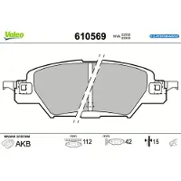 Valeo 610569 Remblokken
