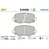 Valeo 610556 Remblokken