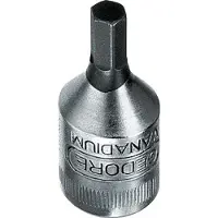 Gedore 1/4" 28mm Dopsleutel- Schroevendraaier voor 3mm Binnenzeskant-Schroeven [2 Stuks]