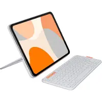 Logitech Flip Folio AZERTY Frans Bluetooth Licht Grijs