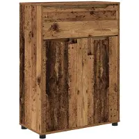vidaXL Badkamerkast Oud Hout 72,5 x 36,5 x 100 cm Bewerkt hout